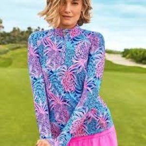 Lilly Pulitzer luxletic long sleeve shirt size medium